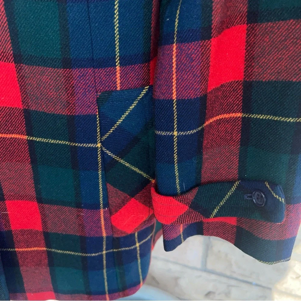 Pendleton Vintage Tartan Virgin Wool Blazer Wm’s Sz 16